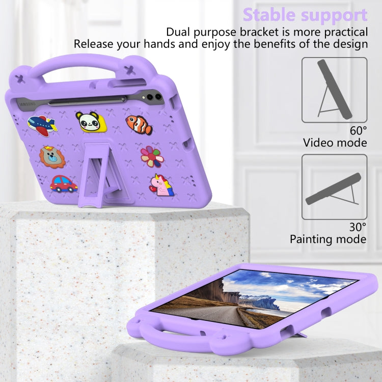 For Samsung Galaxy Tab S9+ 12.4 X810 Handle Kickstand Children EVA Shockproof Tablet Case(Light Purple) - free shipping - PMC Jewellery - Order now!