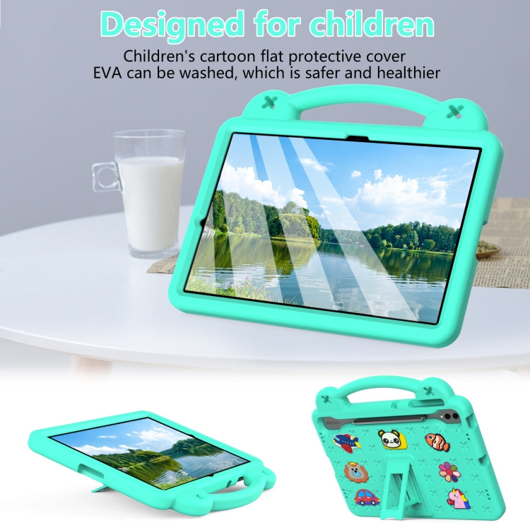 For Samsung Galaxy Tab S10+12.4 X820 Handle Kickstand Children EVA Shockproof Tablet Case(Mint Green) - Tab S10+ Cases by PMC Jewellery | Online Shopping South Africa | PMC Jewellery | Buy Now Pay Later Mobicred