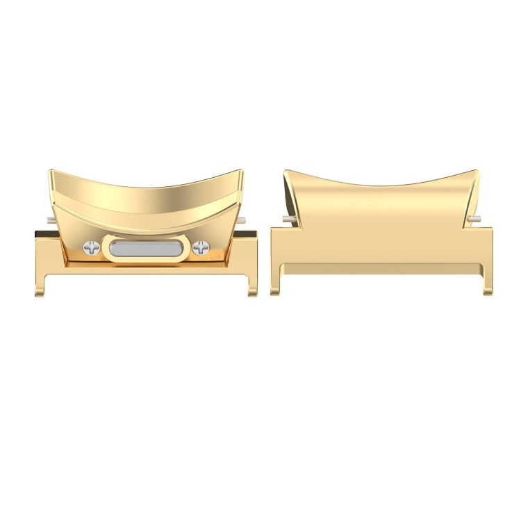 For Samsung Galaxy Watch5 / 5 Pro 20mm 1 Pair Button Style Curved Metal Watch Band Connector(Gold) - free shipping - PMc TechLife - Order now!