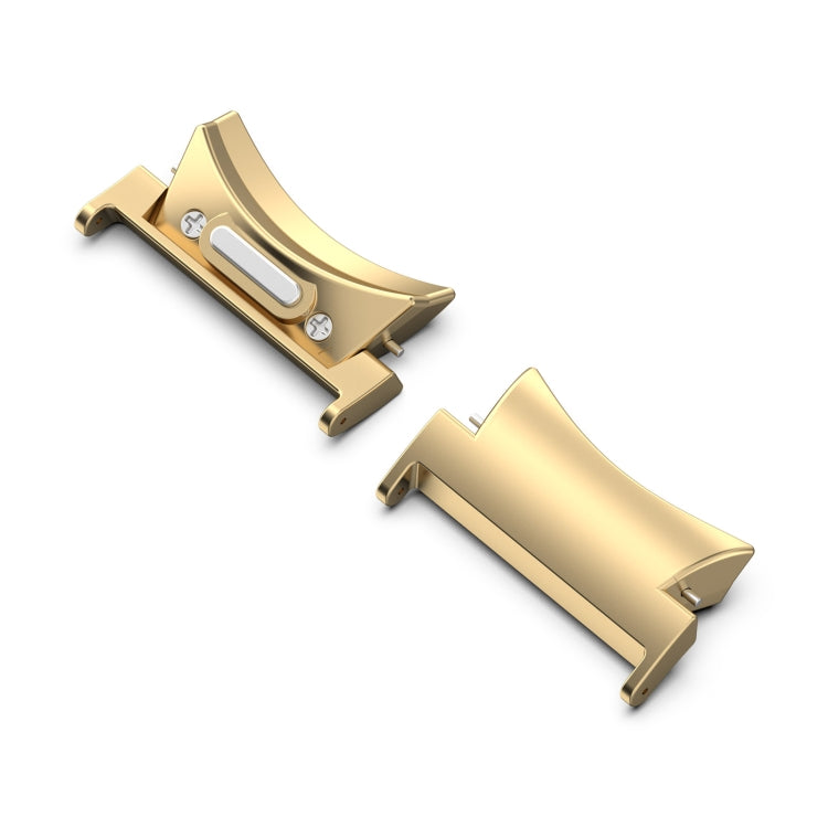For Samsung Galaxy Watch4 / 4 Classic 46mm 20mm 1 Pair Button Style Curved Metal Watch Band Connector(Gold) - free shipping - PMc TechLife - Order now!