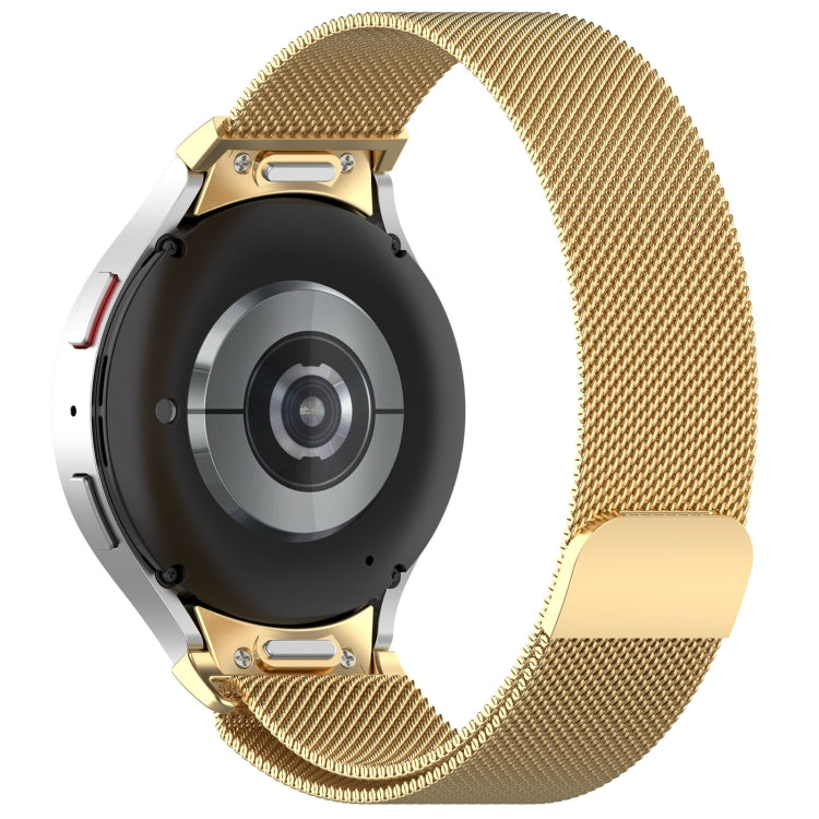 For Samsung Galaxy Watch4 / 4 Classic 46mm Button Style Milan Magnetic Metal Watch Band(Gold) - free shipping - PMC TechLife - Order now!