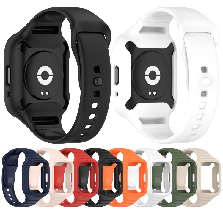 For Redmi Watch 3 Lite Integrated Fully Enclosed Silicone Watch Band(Red) - Watch Bands by PMC TechLife | Online Shopping South Africa | PMC TechLife | Buy Now Pay Later Mobicred