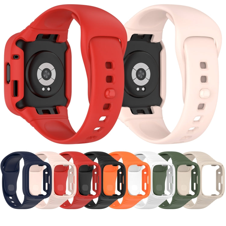 For Redmi Watch 3 Integrated Fully Enclosed Silicone Watch Band(Ink Blue) - Watch Bands by PMC TechLife | Online Shopping South Africa | PMC TechLife | Buy Now Pay Later Mobicred