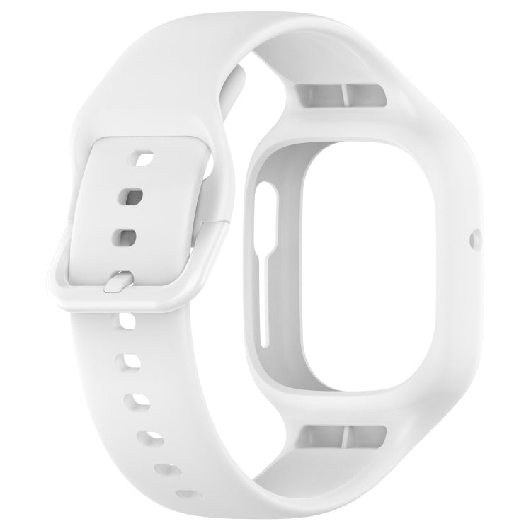 For Honor Watch 4 Integrated Fully Enclosed Silicone Watch Band(White) - Watch Bands by PMC Jewellery | Online Shopping South Africa | PMC Jewellery