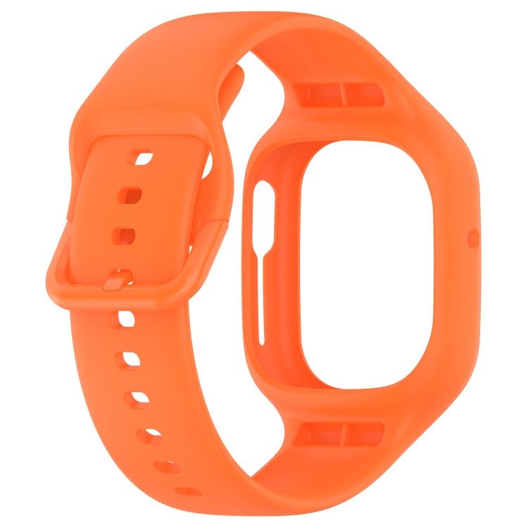 For Honor Watch 4 Integrated Fully Enclosed Silicone Watch Band(Orange) - Watch Bands by PMC Jewellery | Online Shopping South Africa | PMC Jewellery