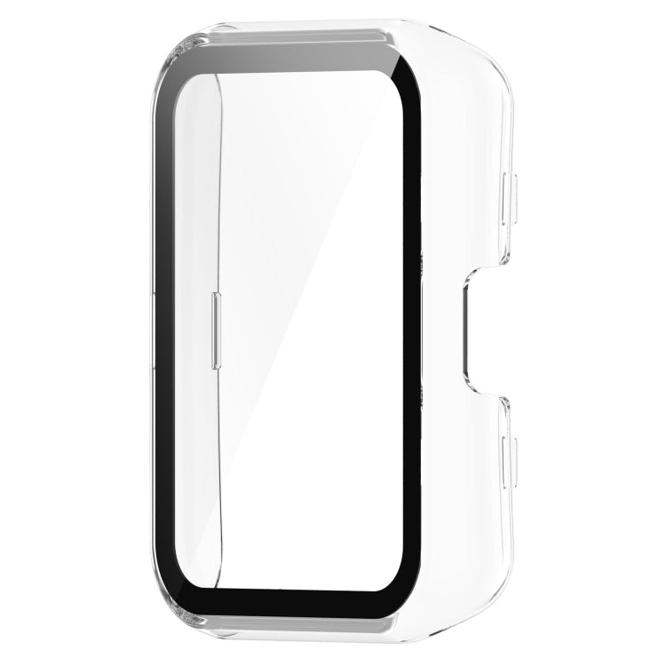 For Huawei Watch Fit PC + 9H Tempered Film Integrated Watch Protective Case(Transparent) - Watch Cases by PMC TechLife | Online Shopping South Africa | PMC TechLife | Buy Now Pay Later Mobicred