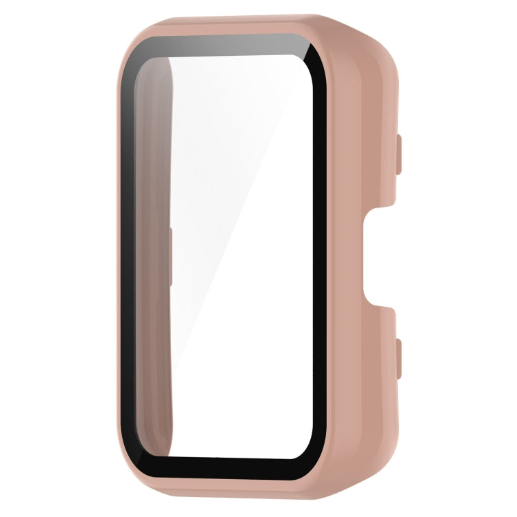 For Huawei Watch Fit Special Edition PC + 9H Tempered Film Integrated Watch Protective Case(Pink) - Watch Cases by PMC TechLife | Online Shopping South Africa | PMC TechLife | Buy Now Pay Later Mobicred