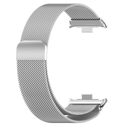 For Xiaomi Mi Band 8 Pro Milan Magnetic Steel Mesh Watch Band(Silver) - Watch Bands by PMC Jewellery | Online Shopping South Africa | PMC Jewellery