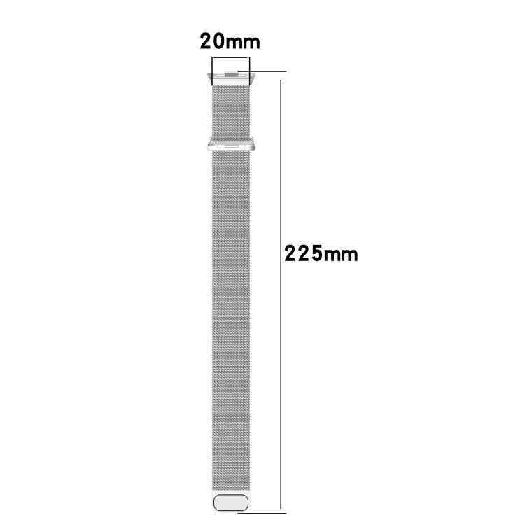 For Xiaomi Mi Band 8 Pro Milan Magnetic Steel Mesh Watch Band(Silver) - Watch Bands by PMC TechLife | Online Shopping South Africa | PMC TechLife