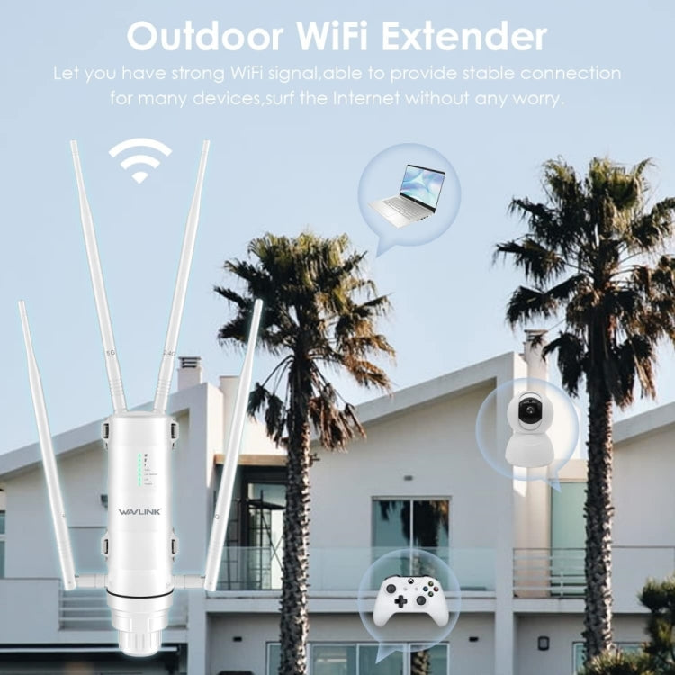WAVLINK WN572HP3 AC1200 Dual Band Weatherproof Wireless Router Outdoor WiFi Extender, Plug:EU Plug - free shipping - PMC Jewellery - Order now!