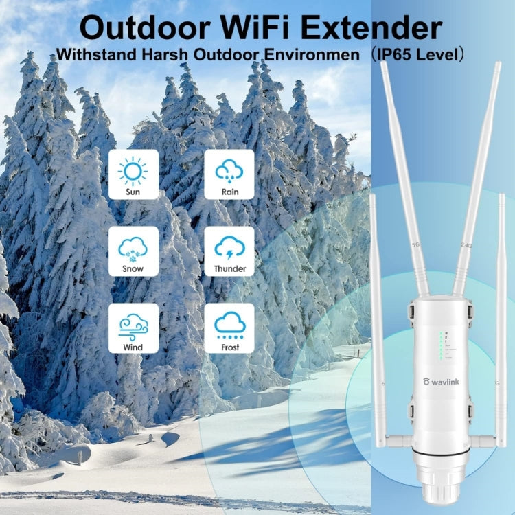 WAVLINK WN572HG3 With 4x7dBi Antenna AC1200 Outdoor WiFi Extender Wireless Routers, Plug:AU Plug - Wireless Routers by PMC Jewellery | Online Shopping South Africa | PMC Jewellery | Buy Now Pay Later Mobicred