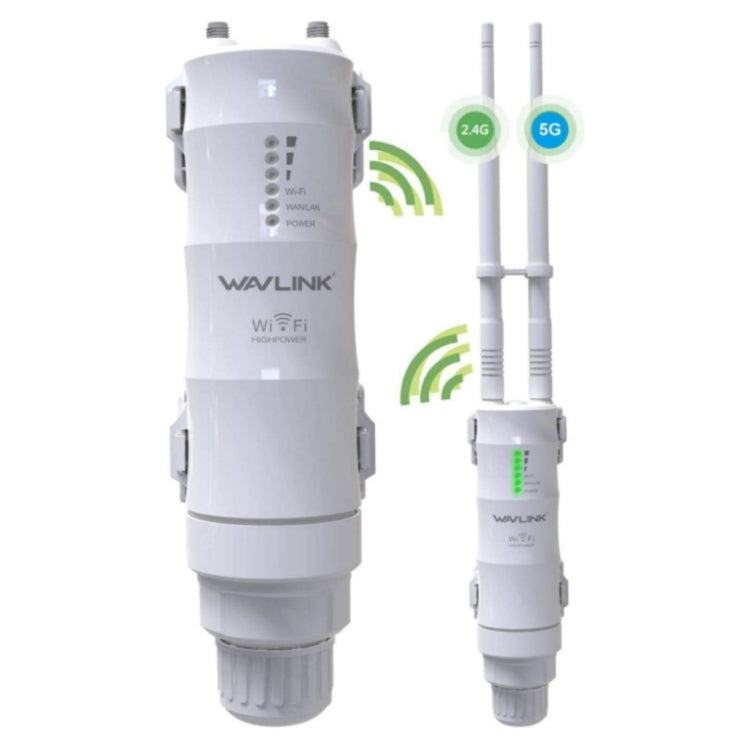 WAVLINK WN570HA1 Weatherproof 2.4+5GHz 600Mbps Outdoor WiFi Range Router Extender, Plug:AU Plug - free shipping - PMC Jewellery - Order now!