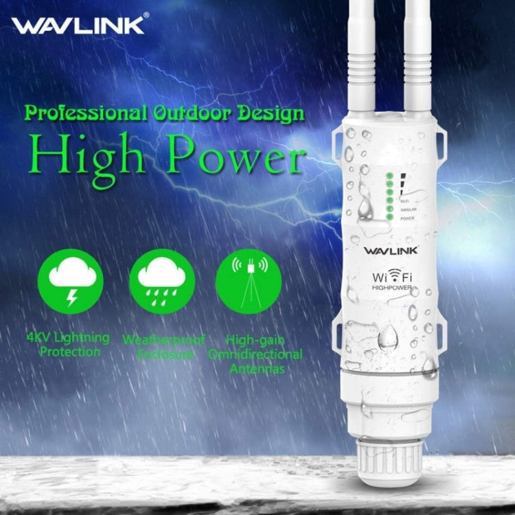 WAVLINK WN570HA1 Weatherproof 2.4+5GHz 600Mbps Outdoor WiFi Range Router Extender, Plug:US Plug - free shipping - PMC Jewellery - Order now!