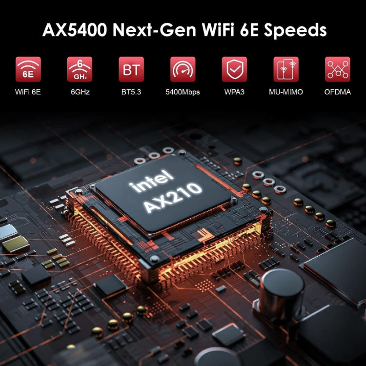 WAVLINK WN675X3-PCIE Tri-band 5400Mbps WiFi 6E PCIe Wireless Adapter BT 5.3 Network Card - free shipping - PMC Jewellery - Order now!