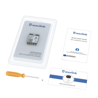 WAVLINK WN675X2M 2.4GHz/5GHz Dual Band WiFi 6 AX3000 M.2 Module BT5.2  Network Card - USB Network Adapter by WAVLINK | Online Shopping South Africa | PMC Jewellery | Buy Now Pay Later Mobicred