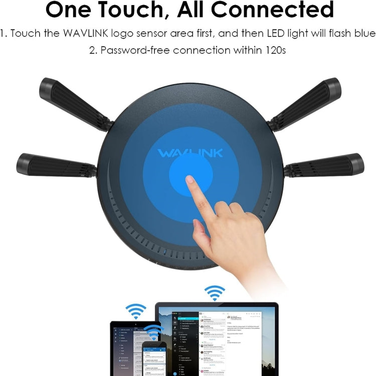 WAVLINK WN531MX3 Wider Coverage AX3000 WiFi 6 Wireless Routers Dual Band Wireless Repeater, Plug:EU Plug - free shipping - PMC Jewellery - Order now!