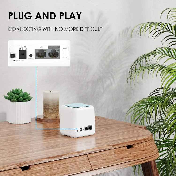 WAVLINK WN535M3 For Home Office 3pcs Mesh Wireless Router AC1200 Dual Band WiFi Signal Booster, Plug:US Plug - free shipping - PMC Jewellery - Order now!