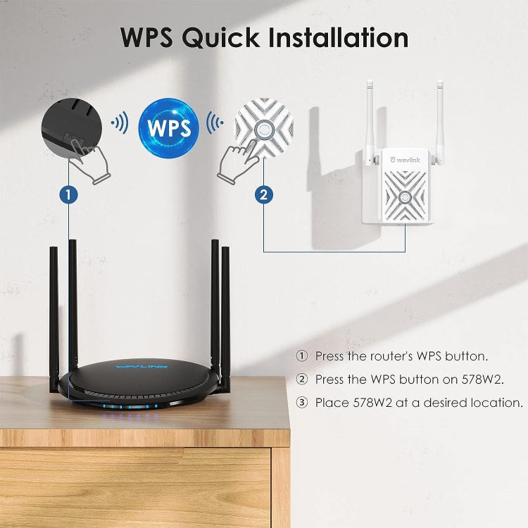 WAVLINK WN578W2 For Home Office N300 WiFi Wireless AP Repeater Signal Booster, Plug:AU Plug - free shipping - PMC Jewellery - Order now!