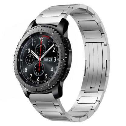 For Samsung Gear S3 Frontier 22mm I-Shaped Titanium Alloy Watch Band(Sliver) - Watch Bands by PMC Jewellery | Online Shopping South Africa | PMC Jewellery