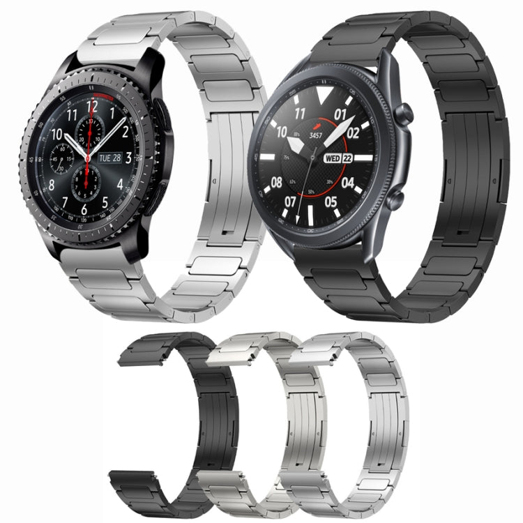 For Samsung Gear S3 Classic 22mm I-Shaped Titanium Alloy Watch Band(Sliver) - Watch Bands by PMC TechLife | Online Shopping South Africa | PMC TechLife