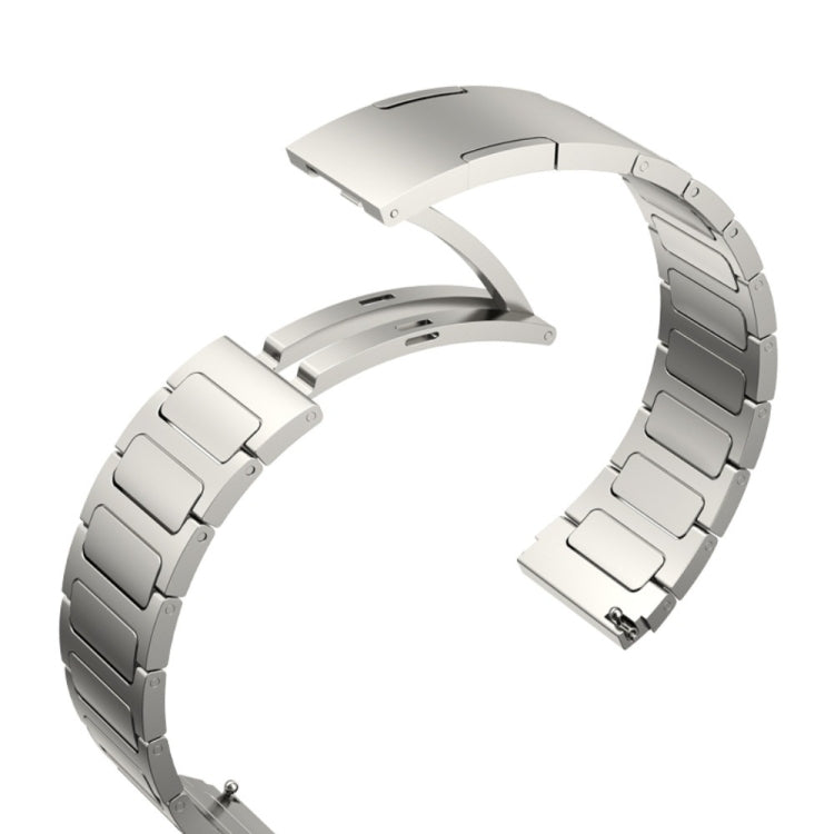 For Garmin Venu 3 22mm I-Shaped Titanium Alloy Watch Band(Black) - Watch Bands by PMC TechLife | Online Shopping South Africa | PMC TechLife