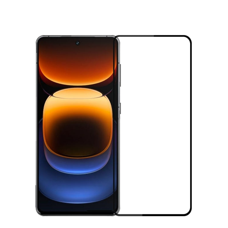 For vivo iQOO 12 PINWUYO 9H 2.5D Full Screen Tempered Glass Film(Black) - iQOO 12 Tempered Glass by PINWUYO | Online Shopping South Africa | PMC TechLife | Buy Now Pay Later Mobicred