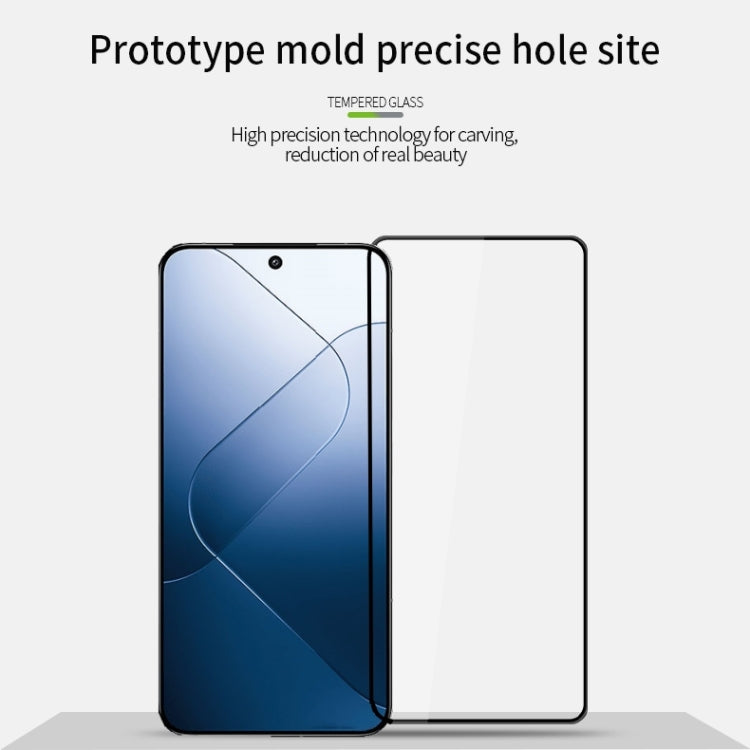 For Xiaomi 14 PINWUYO 9H 3D  Full Screen Explosion-proof Tempered Glass Film(Black) - free shipping - PMC Jewellery - Order now!