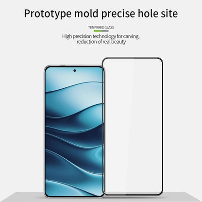 For Xiaomi Redmi Note 14 PINWUYO 9H 3D  Full Screen Explosion-proof Tempered Glass Film(Black) - Note 14 Tempered Glass by PINWUYO | Online Shopping South Africa | PMC Jewellery | Buy Now Pay Later Mobicred