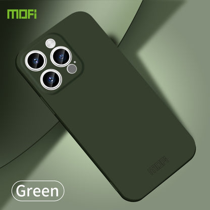 For iPhone 15 Pro Max MOFI Qin Series Skin Feel All-inclusive Silicone Phone Case(Green) - iPhone 15 Pro Max Cases by MOFI | Online Shopping South Africa | PMC Jewellery