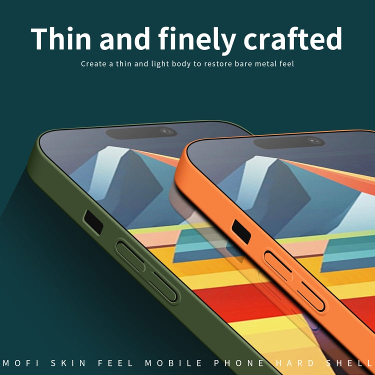 For iPhone 15 MOFI Qin Series Skin Feel All-inclusive Silicone Phone Case(Gray) - iPhone 15 Cases by MOFI | Online Shopping South Africa | PMC TechLife