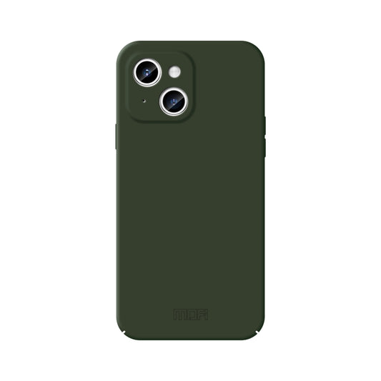 For iPhone 15 MOFI Qin Series Skin Feel All-inclusive Silicone Phone Case(Green) - iPhone 15 Cases by MOFI | Online Shopping South Africa | PMC Jewellery