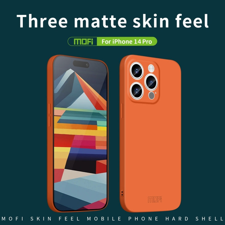 For iPhone 14 Pro MOFI Qin Series Skin Feel All-inclusive PC Phone Case(Gray) - iPhone 14 Pro Cases by MOFI | Online Shopping South Africa | PMC Jewellery