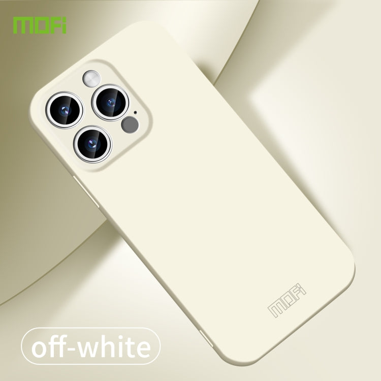 For iPhone 14 Pro MOFI Qin Series Skin Feel All-inclusive PC Phone Case(Beige) - iPhone 14 Pro Cases by MOFI | Online Shopping South Africa | PMC Jewellery