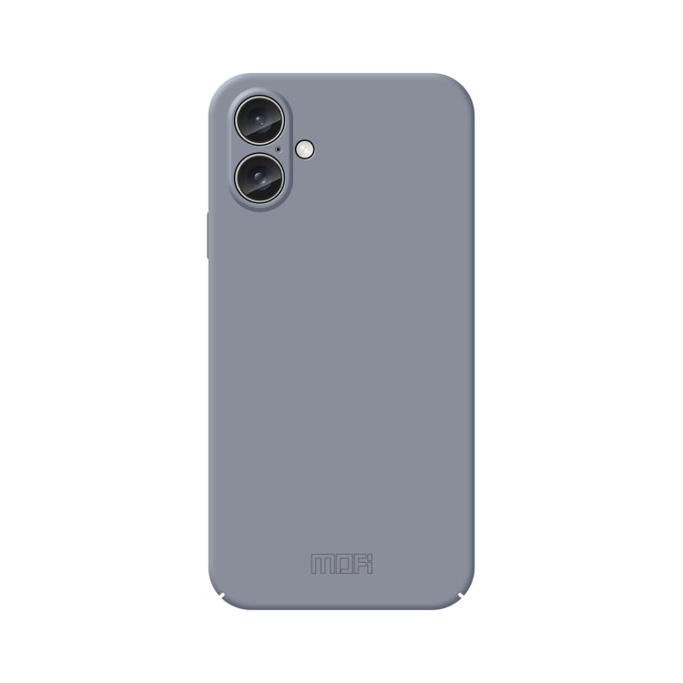 For iPhone 16 Plus MOFI Qin Series Skin Feel All-inclusive PC Phone Case(Gray) - iPhone 16 Plus Cases by MOFI | Online Shopping South Africa | PMC Jewellery | Buy Now Pay Later Mobicred