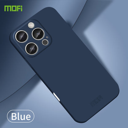 For iPhone 16 Pro Max MOFI Qin Series Skin Feel All-inclusive PC Phone Case(Blue) - iPhone 16 Pro Max Cases by MOFI | Online Shopping South Africa | PMC Jewellery | Buy Now Pay Later Mobicred