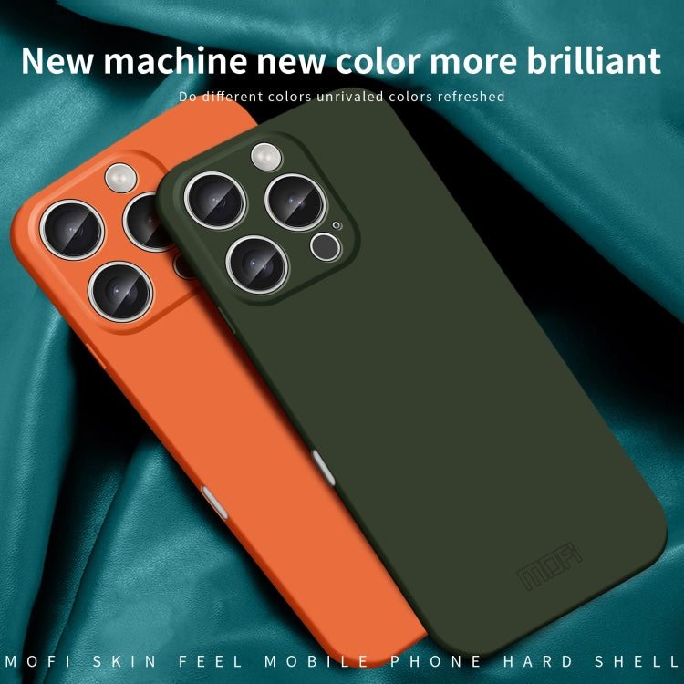 For iPhone 16 Pro Max MOFI Qin Series Skin Feel All-inclusive PC Phone Case(Green) - iPhone 16 Pro Max Cases by MOFI | Online Shopping South Africa | PMC Jewellery | Buy Now Pay Later Mobicred