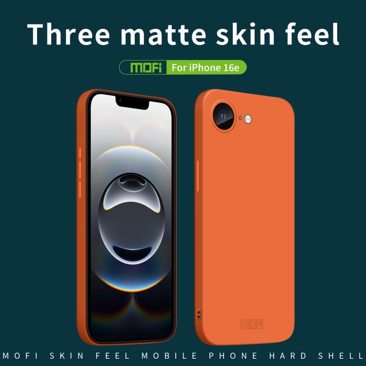 For iPhone 16e MOFI Qin Series Skin Feel All-inclusive PC Phone Case(Beige) - free shipping - PMc TechLife - Order now!