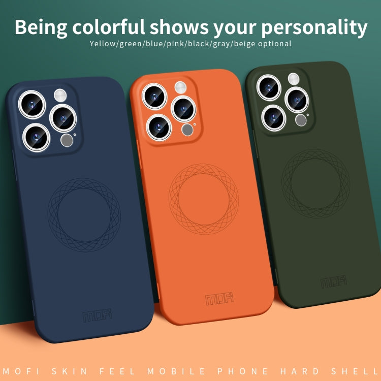For iPhone 15 Pro MOFI Qin Series Magsafe Skin Feel All-inclusive Silicone Phone Case(Orange) - iPhone 15 Pro Cases by MOFI | Online Shopping South Africa | PMC TechLife | Buy Now Pay Later Mobicred