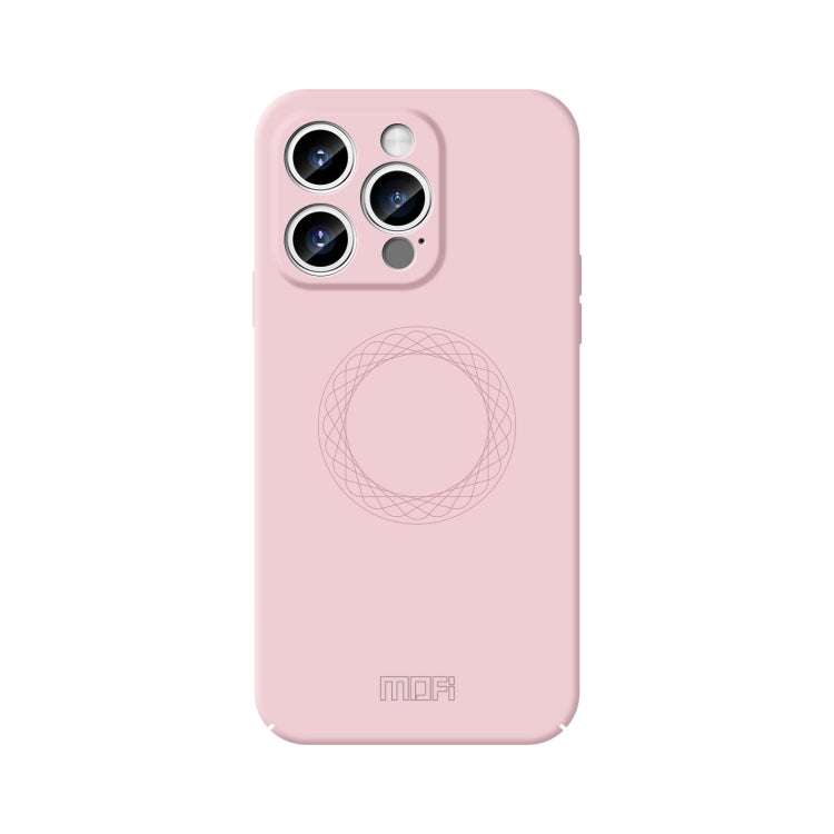 For iPhone 15 Pro MOFI Qin Series Magsafe Skin Feel All-inclusive Silicone Phone Case(Pink) - iPhone 15 Pro Cases by MOFI | Online Shopping South Africa | PMC TechLife