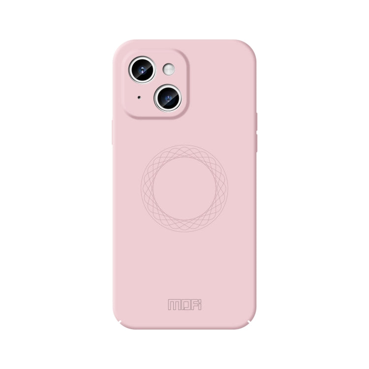 For iPhone 15 Plus MOFI Qin Series Magsafe Skin Feel All-inclusive Silicone Phone Case(Pink) - iPhone 15 Plus Cases by MOFI | Online Shopping South Africa | PMC TechLife