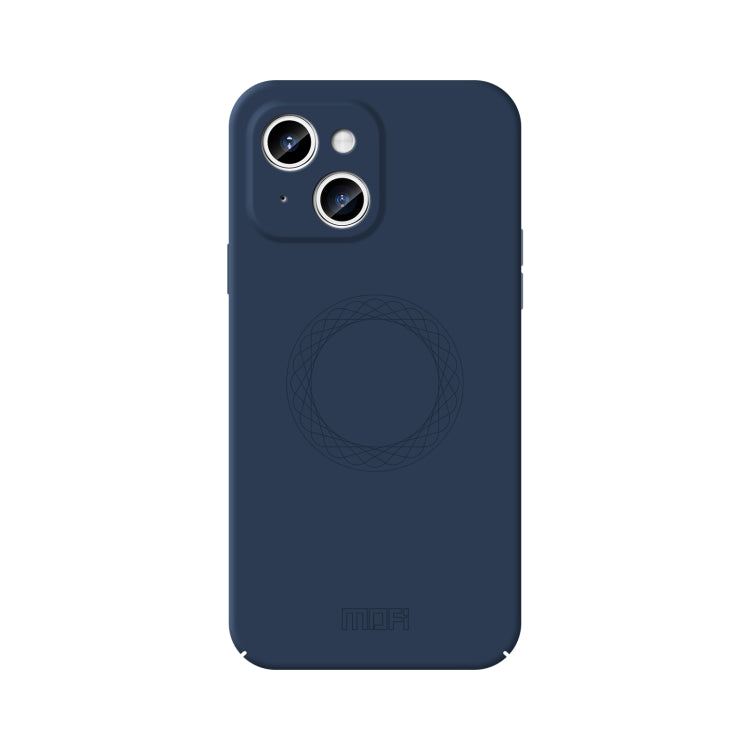 For iPhone 15 MOFI Qin Series Magsafe Skin Feel All-inclusive Silicone Phone Case(Blue) - free shipping - PMC TechLife - Order now!