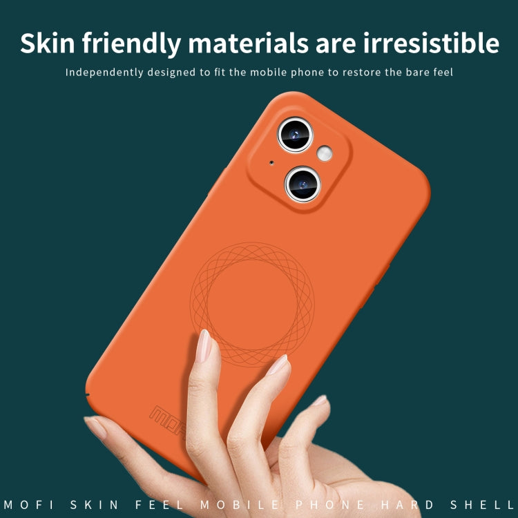 For iPhone 15 MOFI Qin Series Magsafe Skin Feel All-inclusive Silicone Phone Case(Blue) - free shipping - PMC TechLife - Order now!