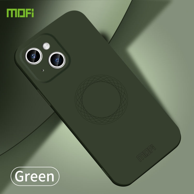 For iPhone 15 MOFI Qin Series Skin Feel All-inclusive Silicone Phone Case(Green) - free shipping - PMC TechLife - Order now!