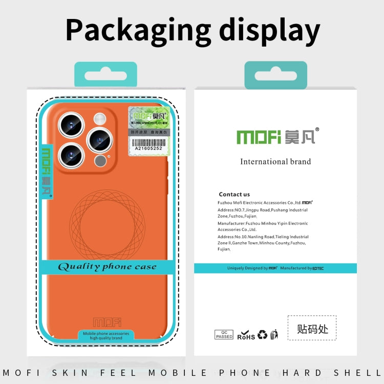 For iPhone 15 Pro Max MOFI Qin Series Magsafe Skin Feel All-inclusive Silicone Phone Case(Green) - iPhone 15 Pro Max Cases by MOFI | Online Shopping South Africa | PMC Jewellery