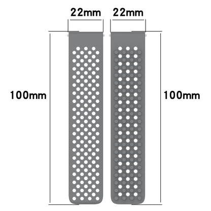 For Garmin Venu 3 22mm Holes Breathable 3D Dots Silicone Watch Band(Olive Green) - Watch Bands by PMC Jewellery | Online Shopping South Africa | PMC Jewellery