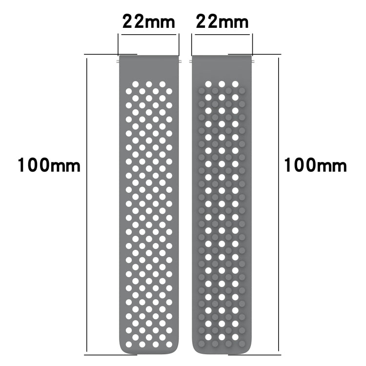 For Garmin Venu 3 22mm Holes Breathable 3D Dots Silicone Watch Band(White) - Watch Bands by PMC Jewellery | Online Shopping South Africa | PMC Jewellery