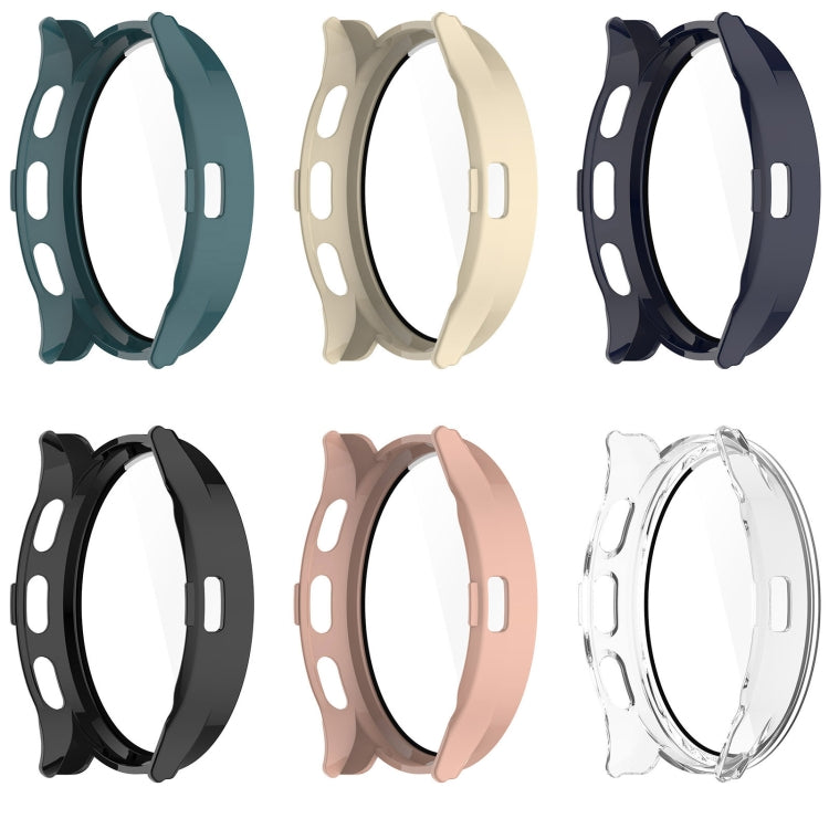For Garmin Venu 3S PC + Tempered Film Integrated Watch Protective Case(Transparent) - Watch Cases by PMC TechLife | Online Shopping South Africa | PMC TechLife | Buy Now Pay Later Mobicred