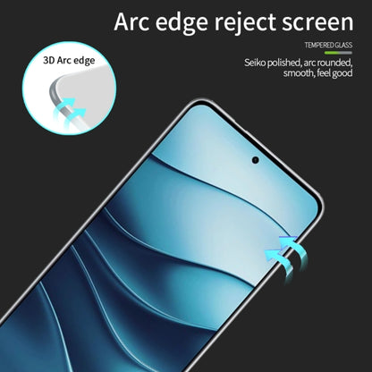 For Xiaomi Redmi Note 14 MOFI 9H 3D Explosion-proof Tempered Glass Film(Black) - Note 14 Tempered Glass by MOFI | Online Shopping South Africa | PMC Jewellery | Buy Now Pay Later Mobicred