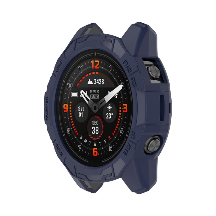 For Garmin Epix Pro 42mm / Fenix 7S / 7S Pro ENKAY Hat-Prince TPU Armor Designed Watch Protective Case(Dark Blue) - Watch Cases by ENKAY | Online Shopping South Africa | PMC TechLife | Buy Now Pay Later Mobicred