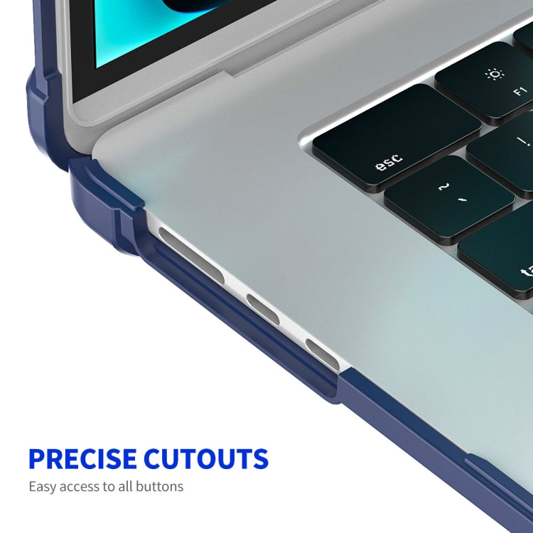 For MacBook Air 15.3 A2941 ENKAY Hat-Prince 3 in 1 Protective Bracket Case Cover Hard Shell with TPU Keyboard Film / PET Screen Protector, Version:US(Light Blue) - free shipping - PMC Jewellery - Order now!